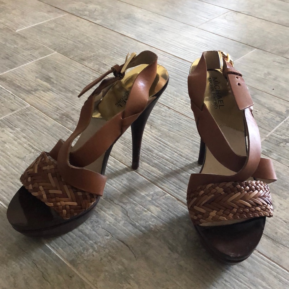 Michael Kors stacked heel